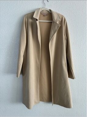 Philosophy Lightweight Beige Open-Front Trench Coat XL